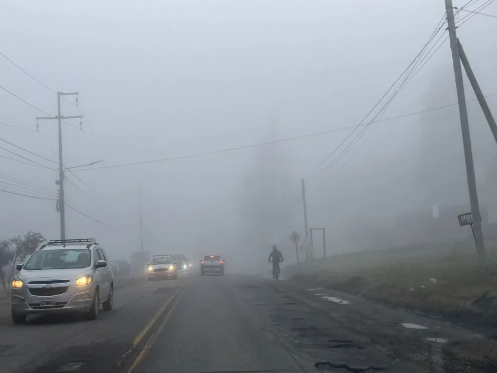 Una mañana con paisaje diferente en la ciudad. 