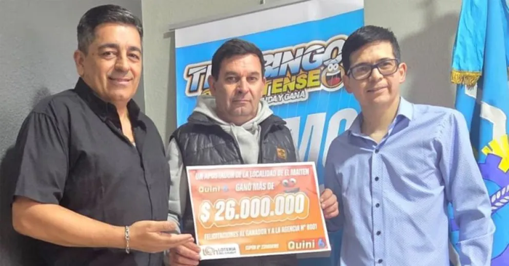 El afortunado ganador.