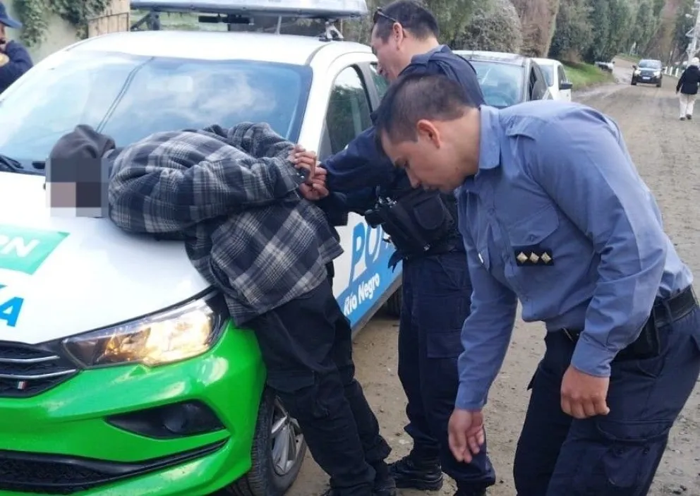 El momento de la detención. 