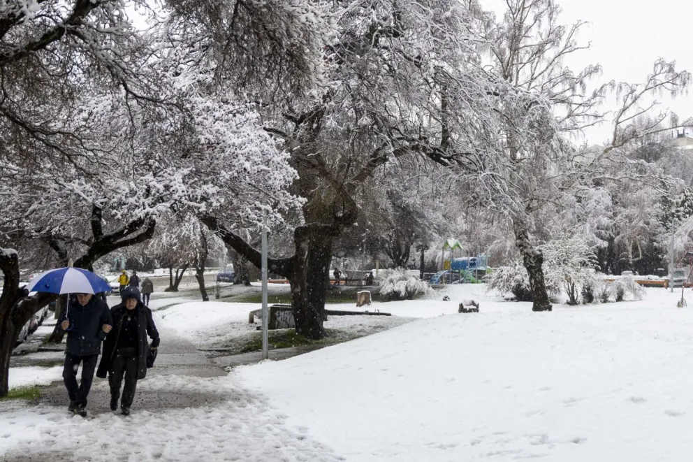 El SMN mantiene las alertas amarillas para la región andina. Foto: Eugenia Neme. 