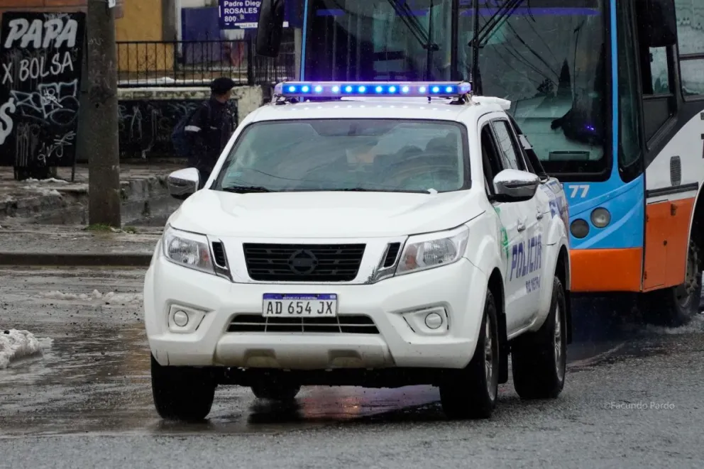 La familia expresó su agradecimiento por la rápida intervención del personal policial / Foto Facu Pardo 