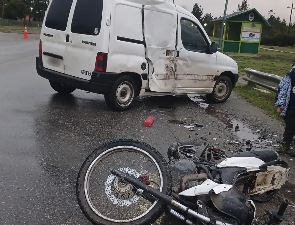 Imágenes del choque.