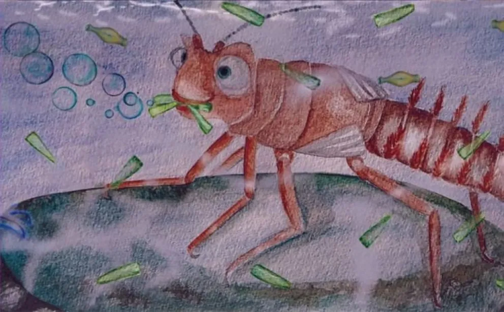 Uno de los personajes de "Arroyito visita a Lago".