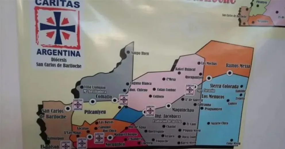 La presencia de Cáritas en la provincia acompañando las necesidades. 