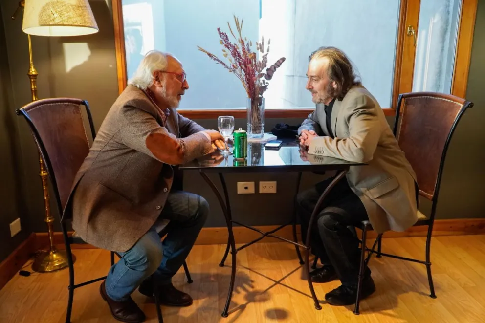 Santiago Kovadloff y una charla profunda: "Uno es inmortal hasta que nace un hijo" (fotos: Facundo Pardo).
