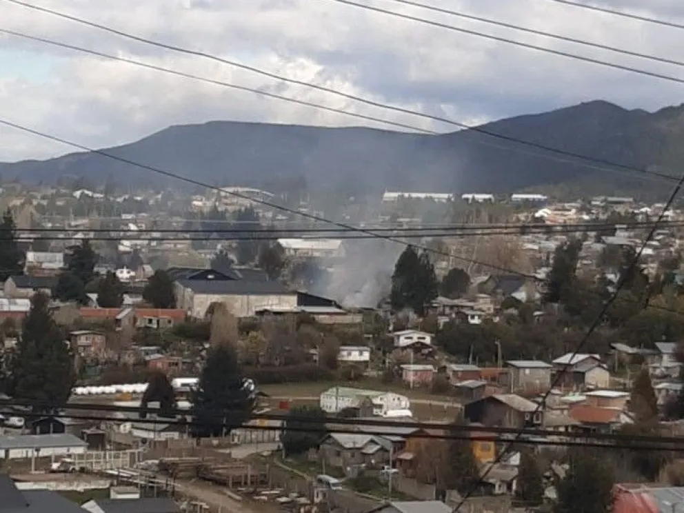 No se registraron personas lesionadas a causa del incendio. Foto: gentileza/Facundo Pardo.