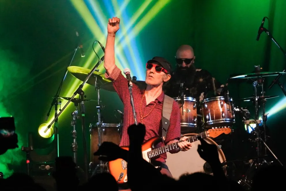 Skay, guardián del espíritu de Patricio Rey (fotos: Facundo Pardo).