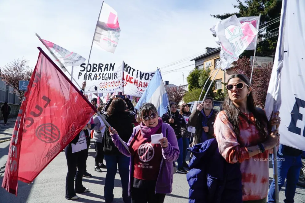 Las distintas facciones gremiales unidas en la ciudad / Foto de archivo Facu Pardo 