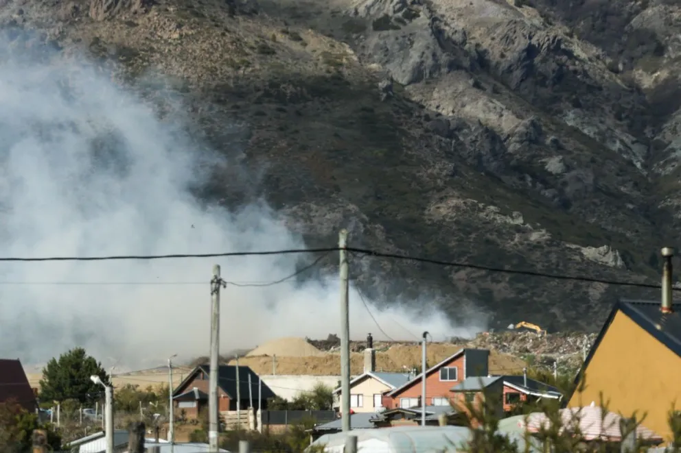 Uno de los últimos incendios que se dieron en la zona / Foto: Facundo Pardo 