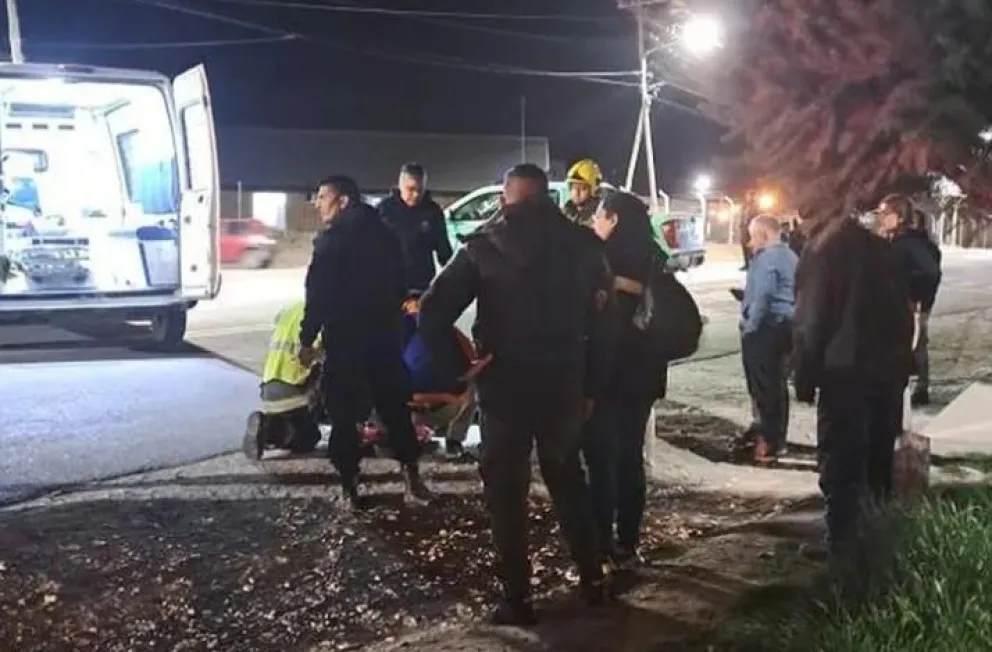 Momentos posteriores al accidente. 