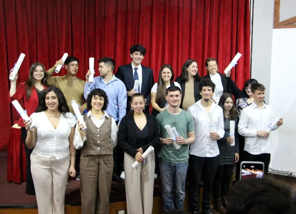 La felicidad reflejada en el rostro de cada uno de los egresados.