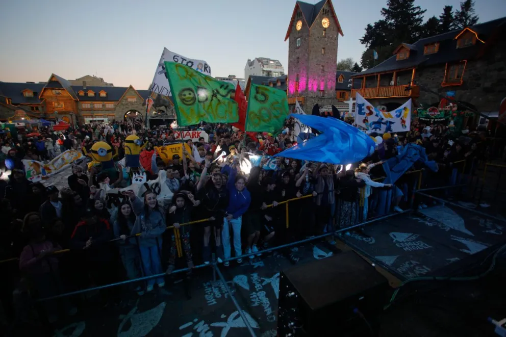Enorme fiesta para los estudiantes de Bariloche que vivieron un fin de semana a pura música y encuentro. Foto: Concejo Deliberante