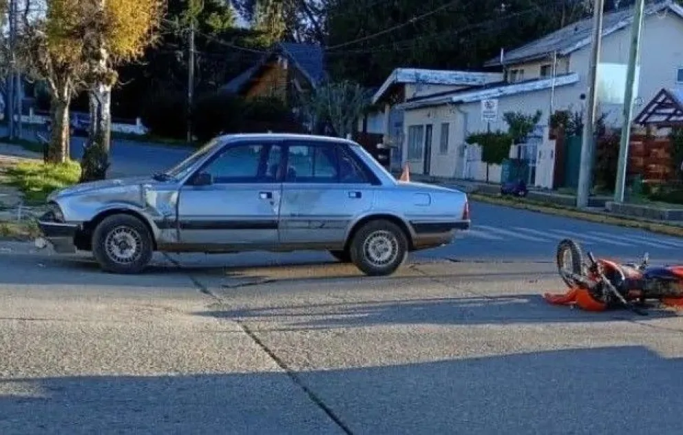 El accidente ocurrió a pocas cuadras del centro de la ciudad. 