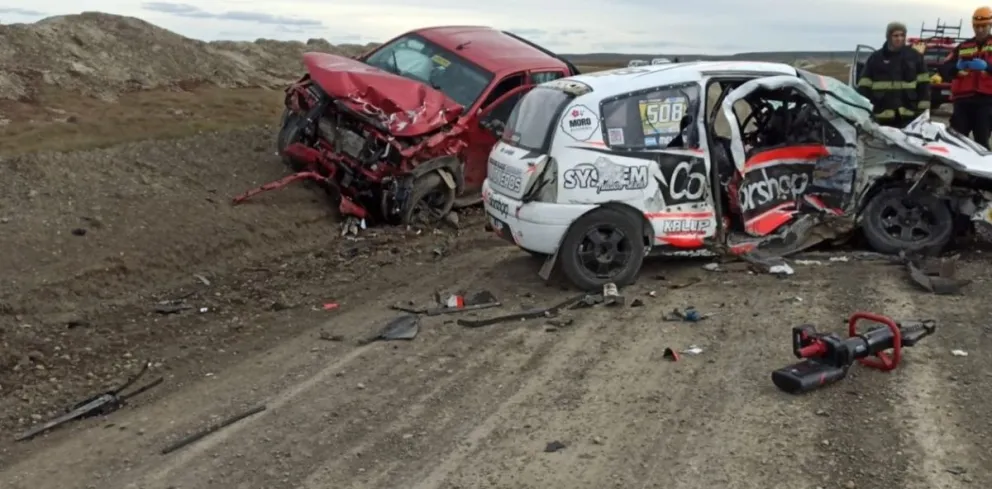 Asi quedaron de afectados los autos. 