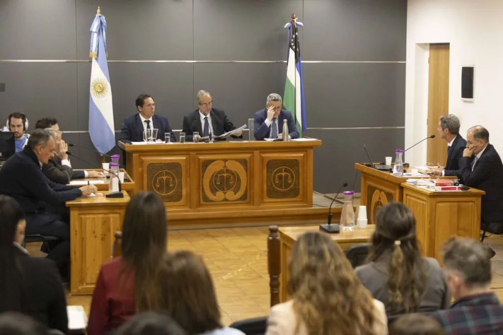 Imagen de la primera jornada del juicio llevada adelante este martes 28 de octubre. Foto de Eugenia Neme.