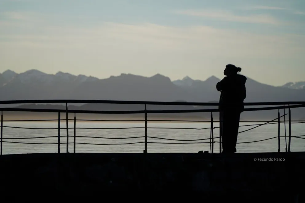 Los atardeceres con viento en calma son un hermoso paisaje en la ciudad. Foto de Facundo Pardo.