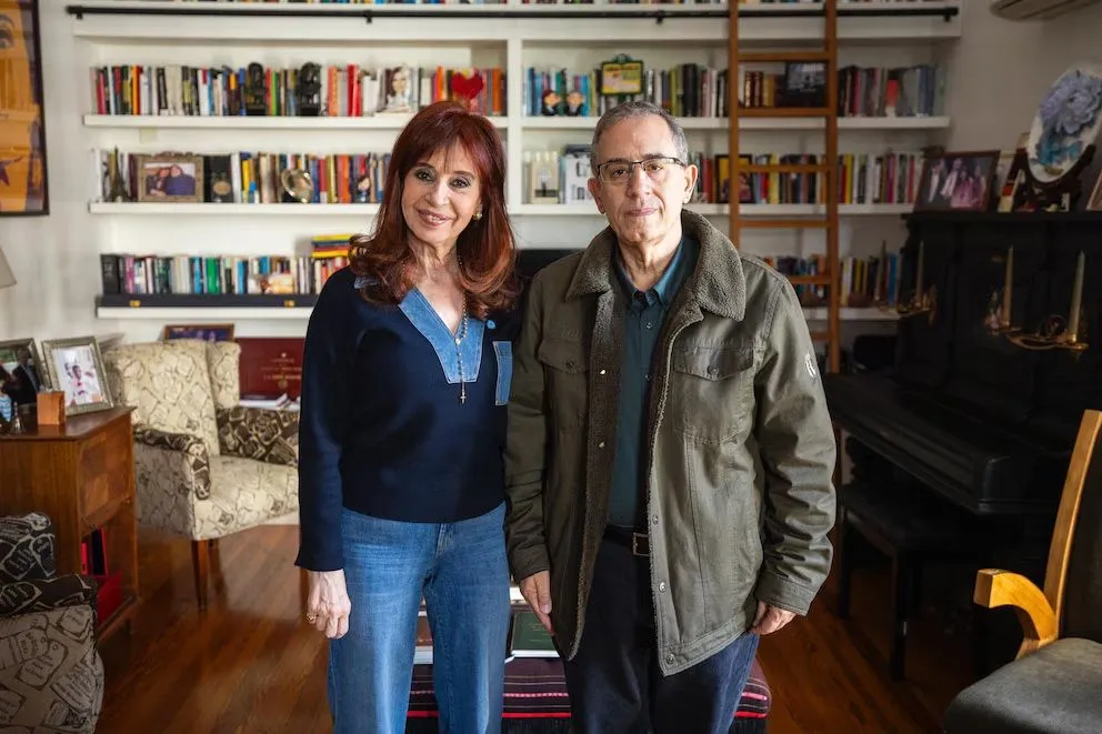 Cristina Kirchner junto a Carlos Maslatón.
