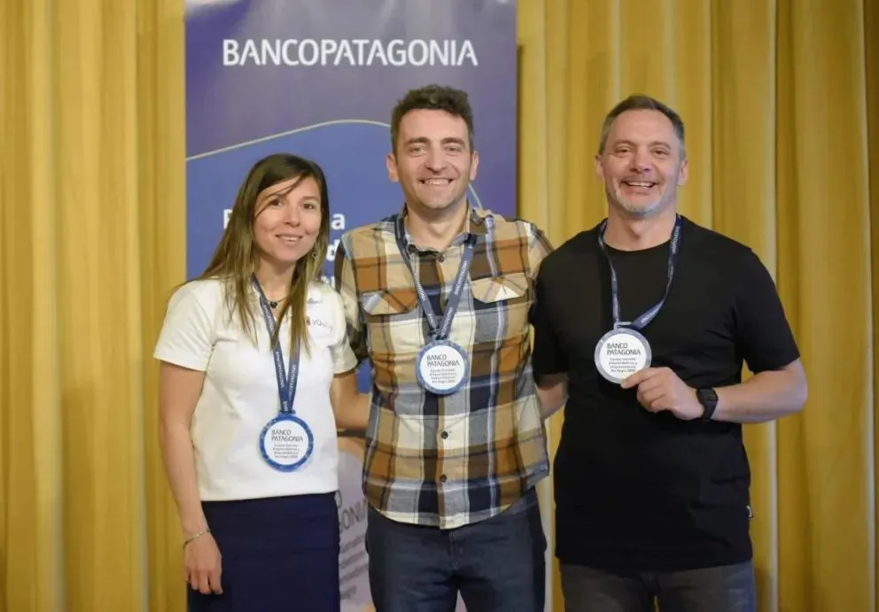 De Bariloche, llegó la iniciativa de Athos Gin. Foto gentileza: Florencia Salto Banco Patagonia
