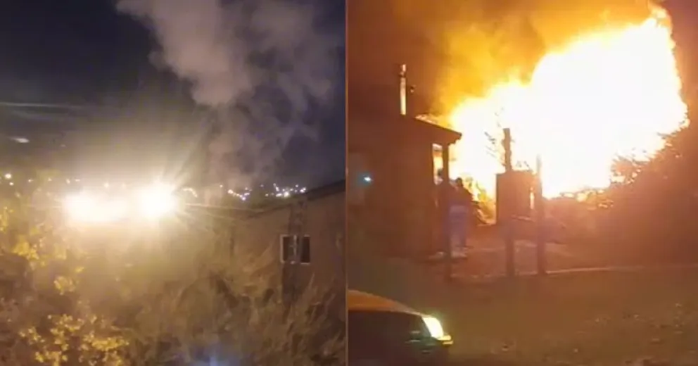 Los bomberos voluntarios lograron que las llamas no afectarán viviendas próximas.