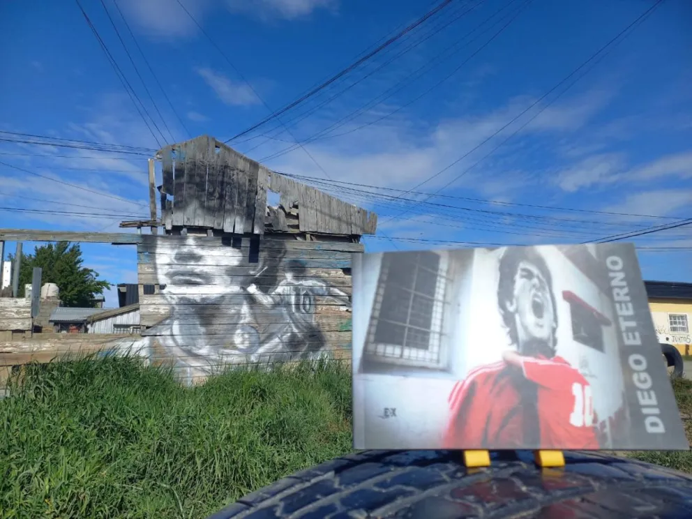 El libro sobre Maradona y Bariloche (imágenes cedidas por Jorge Piccini).