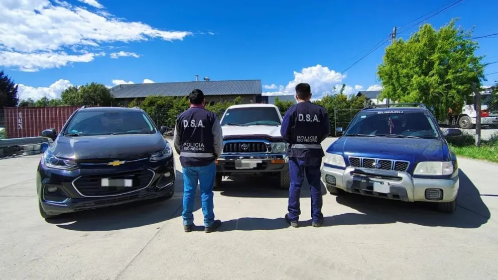 La Policía de Río Negro detectó maniobras delictivas en vehículos.