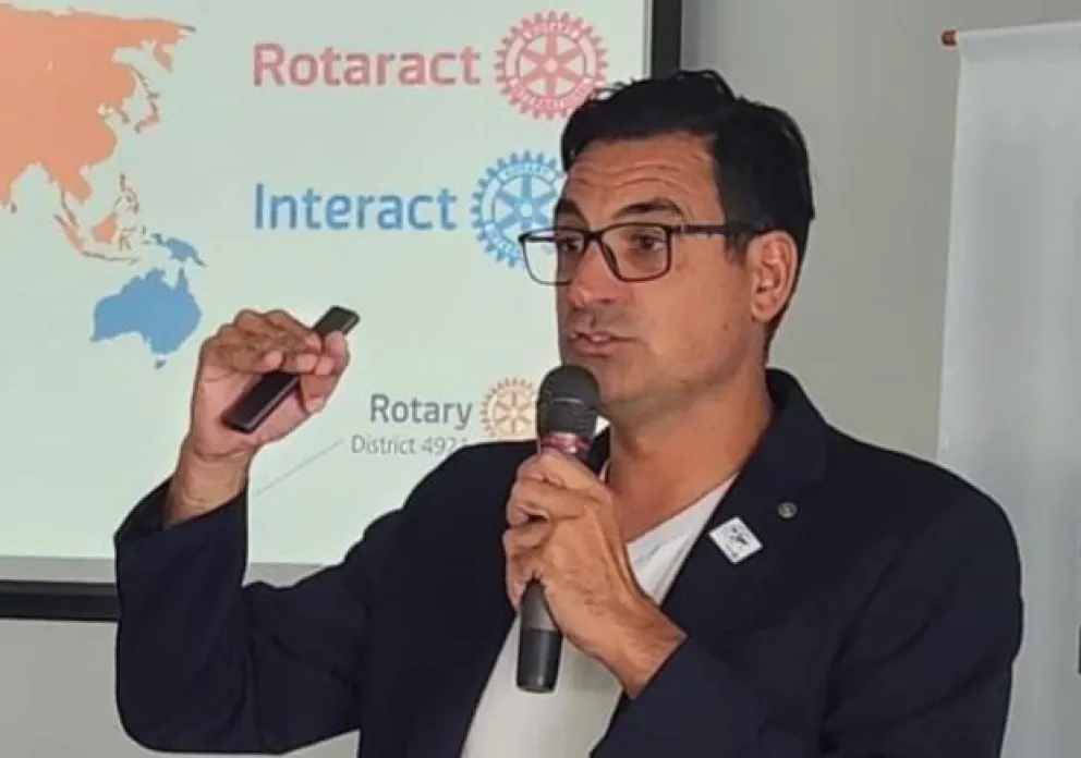 Visita rotaria (fotos gentileza).