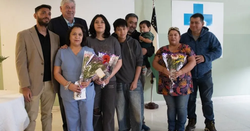 Momento de encuentro en el hospital zonal.