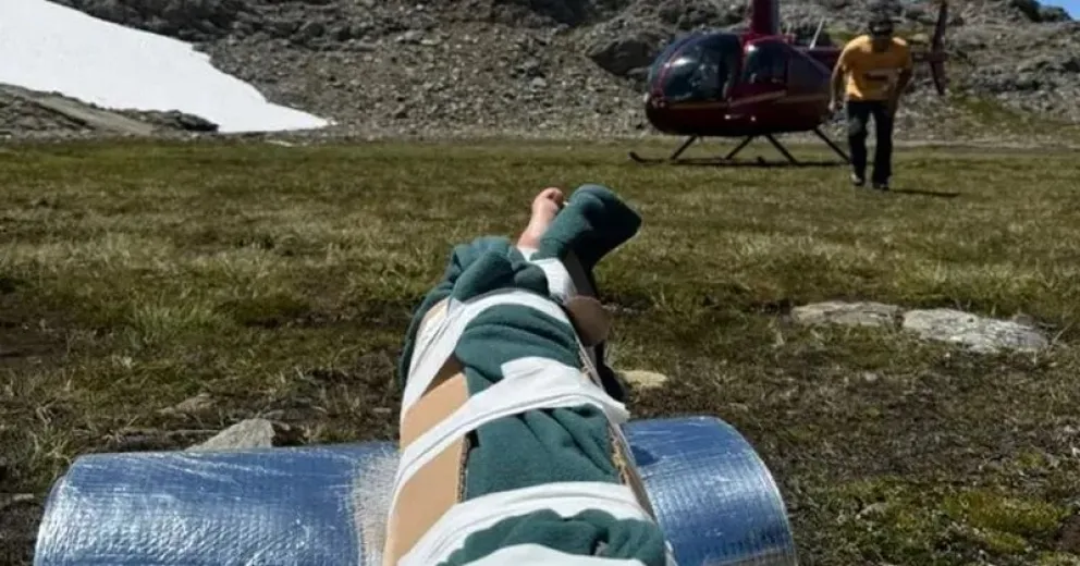 Sufrió fracturas que le impidieron continuar.