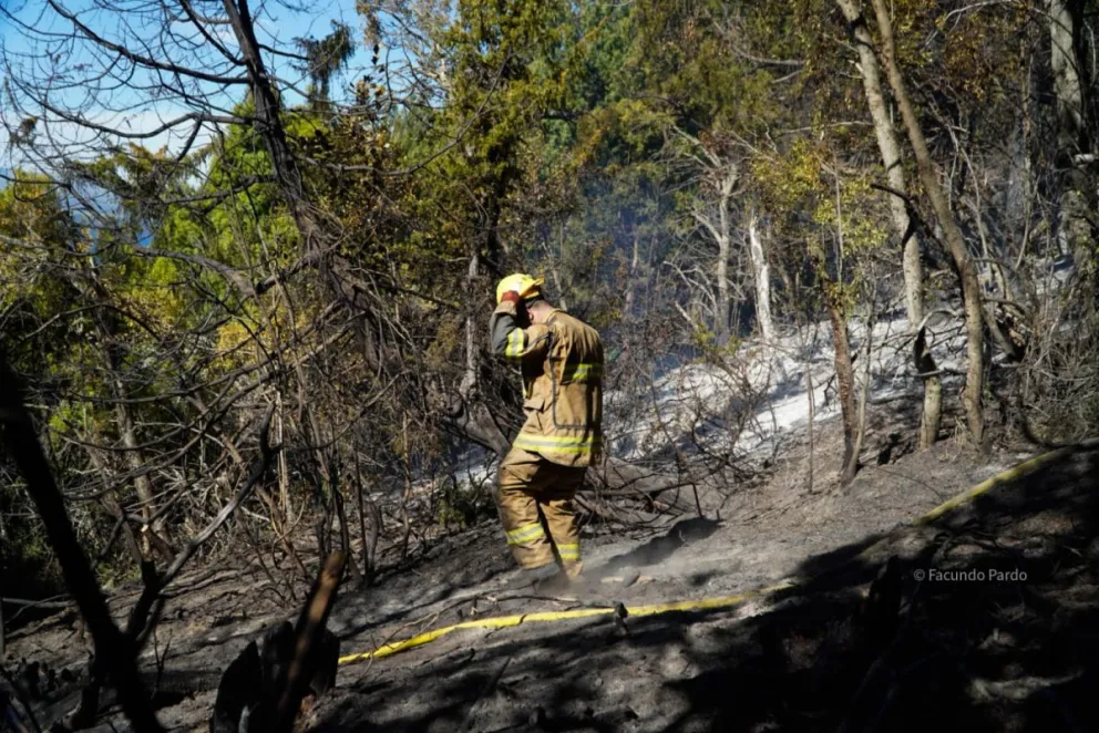 Asi se veía desde el acceso a la ciudad / Foto Facu Pardo 