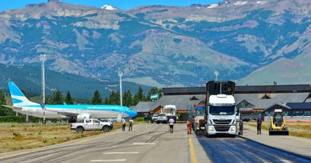Además continúan con la ampliación de la terminal aérea.