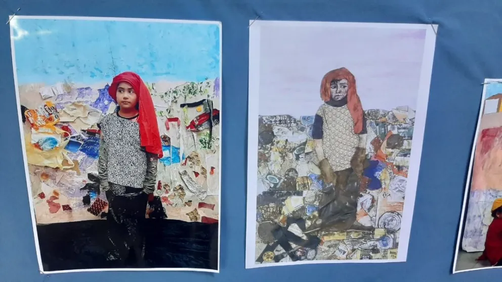 Uno de los trabajos de los estudiantes del barrio Unión, en este caso, del taller de arte. 