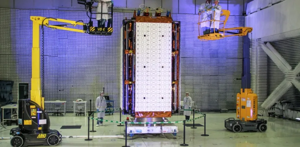 El satélite fue fabricado en las instalaciones de INVAP-CEATSA.