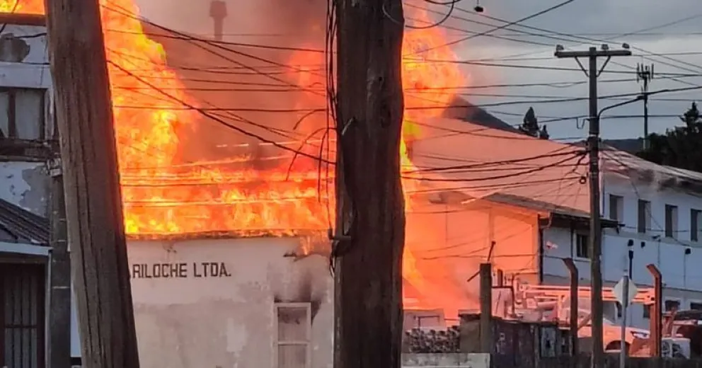 El fuego tomó un gran sector de la usina.