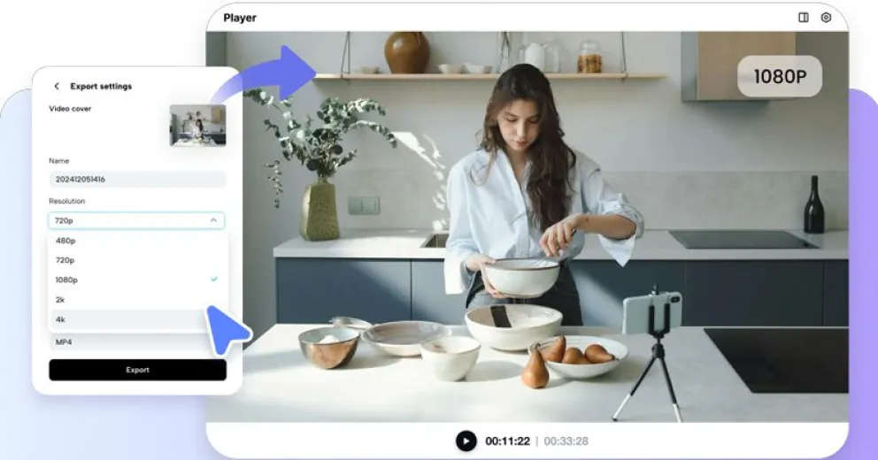 Pippit admite ajustes de formato vertical, horizontal o cuadrado para adaptarse a los requisitos de la plataforma.