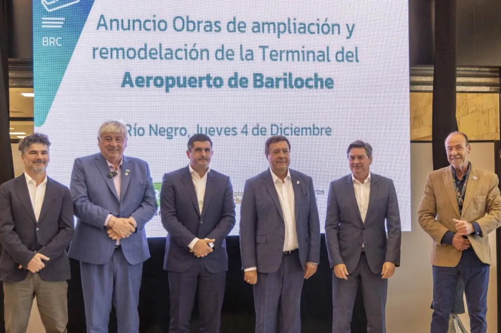 Anunciaron que en 2026 iniciarán las obras para ampliar la terminal del Aeropuerto de Bariloche. Fotos: Eugenia Neme 