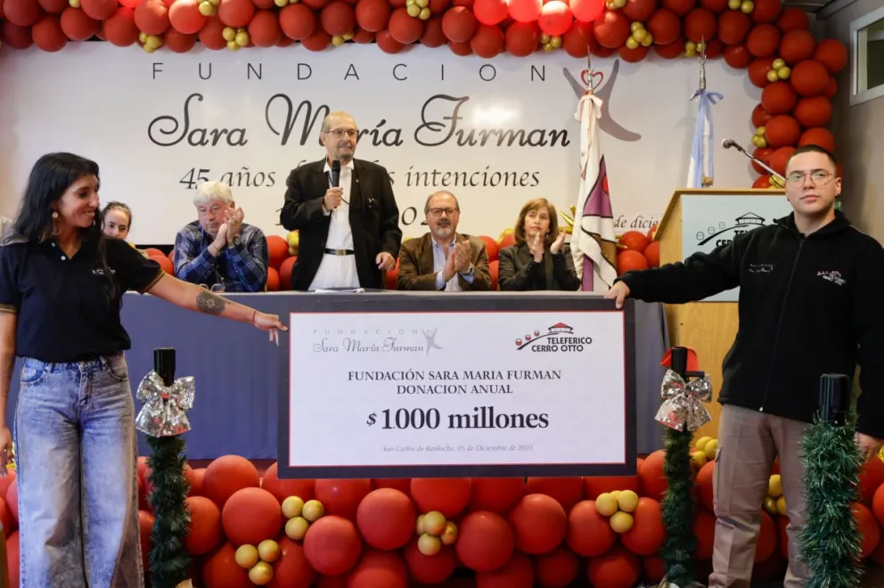 La Fundación Sara María Furman, vinculada al Teleférico Cerro Otto, presentó este viernes su donación solidaria anual / Fotos Euge Neme 