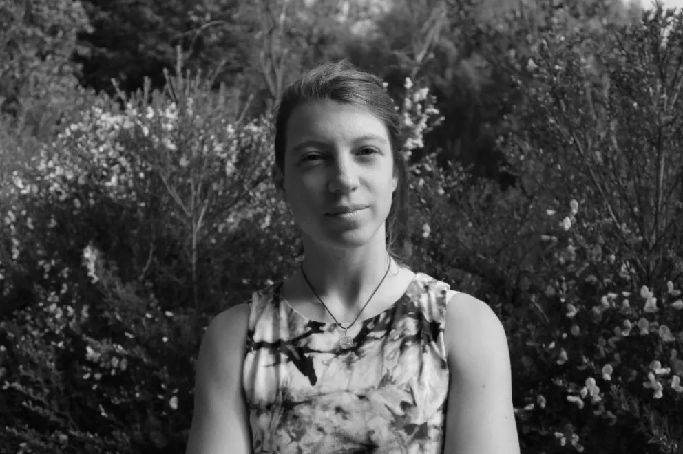 Lorena Bermejo, la joven autora de "En la piel de Ioshua". Foto: Agostina Silvestri.