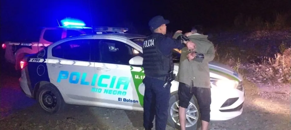 Momentos posteriores a la detención del delincuente. 