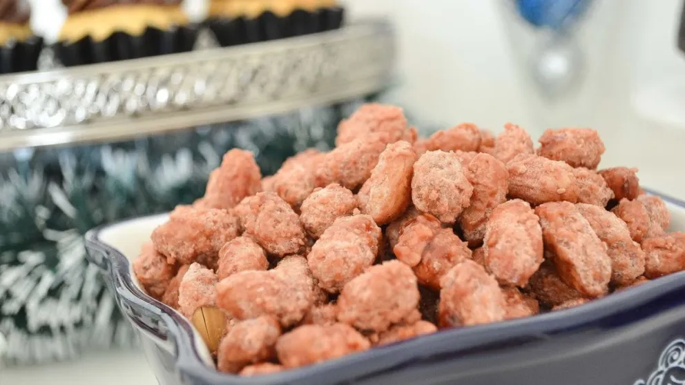 Garrapiñadas para la mesa dulce de las Fiestas. 