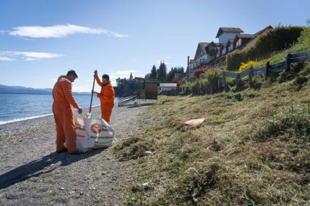 Las jornadas de limpieza se realizarán semanalmente en distintos puntos estratégicos de Bariloche.