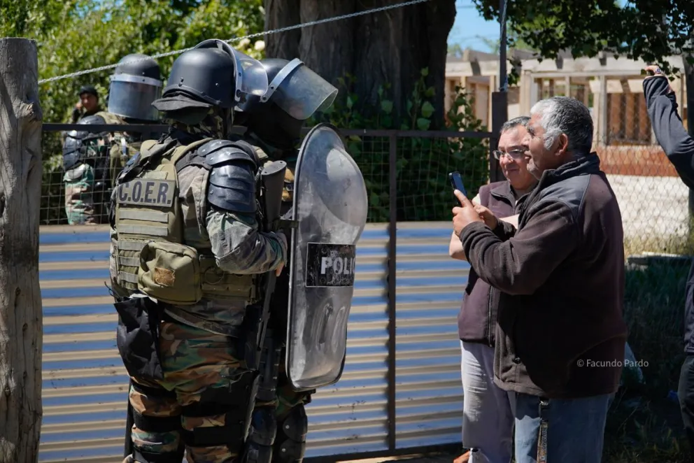 Momentos vividos en el desalojo del mes pasado / Foto Facu Pardo 