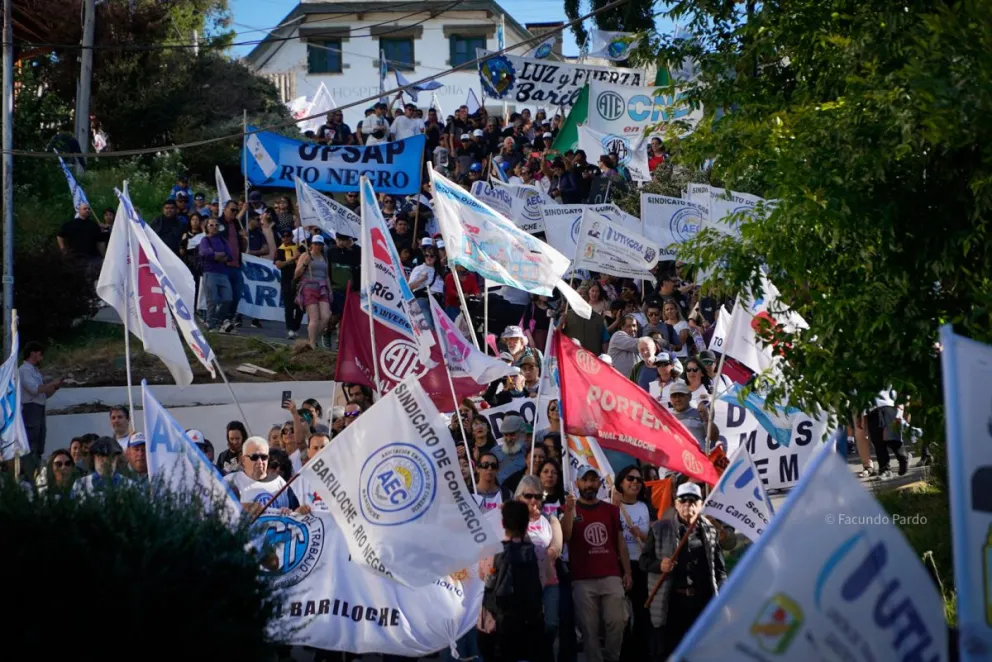 Imagen de la movilización que se desarrolló contra la reforma laboral en diciembre (foto: Facundo Pardo).