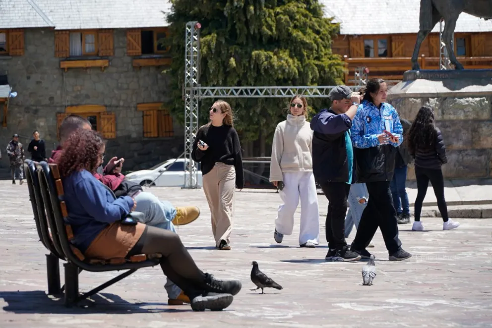 Ritmo lento en el primer día del año (fotos: Facundo Pardo).