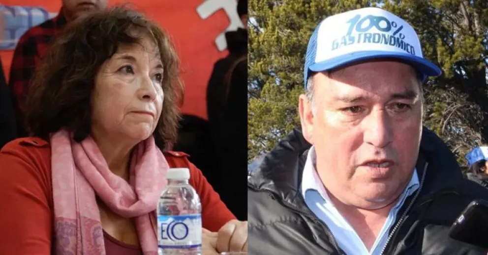 Rosa Negrón quien ya estuvo a cargo del gremio y Nelson Rasini, en la actual conducción.