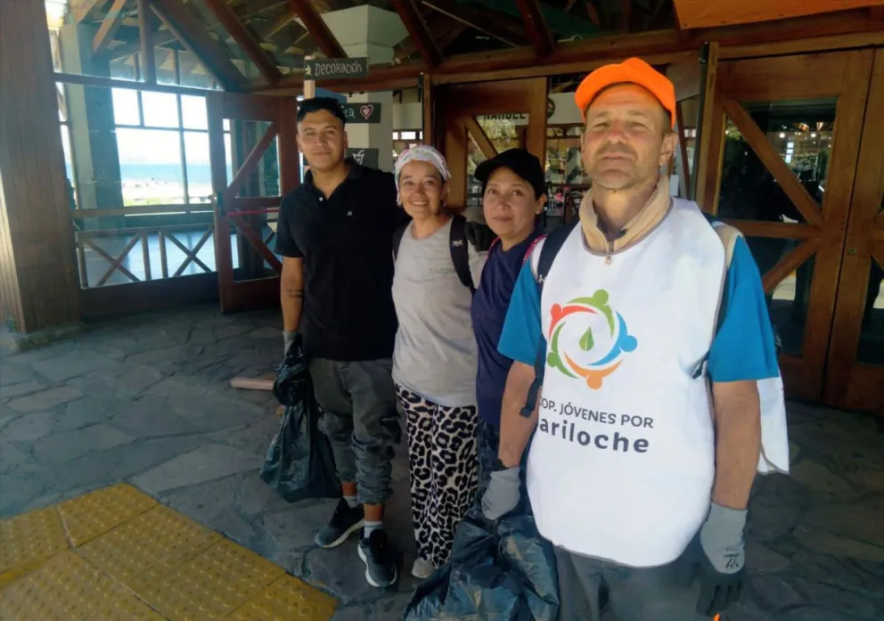 Trabajando y cuidando el ambiente a fin de año (fotos gentileza).