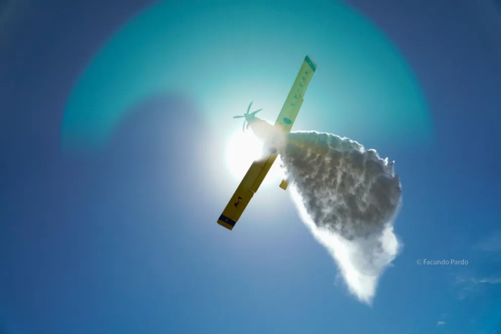 El ambientalista apunta a la necesidad de adquirir aviones de gran porte desde hace años (foto: Facundo Pardo).