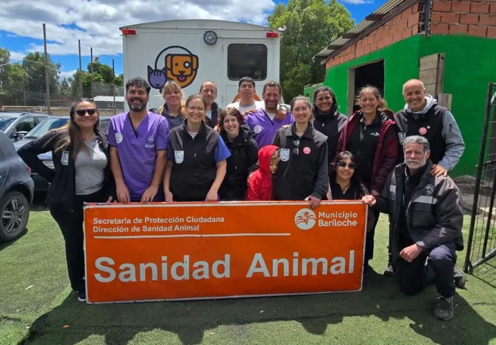 El equipo de Sanidad Animal con Noemí Cifré al frente. Foto (Archivo)