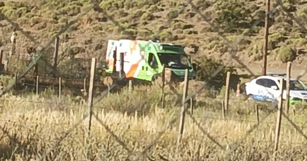 Personal policial y la ambulancia se hicieron presente en el lugar.