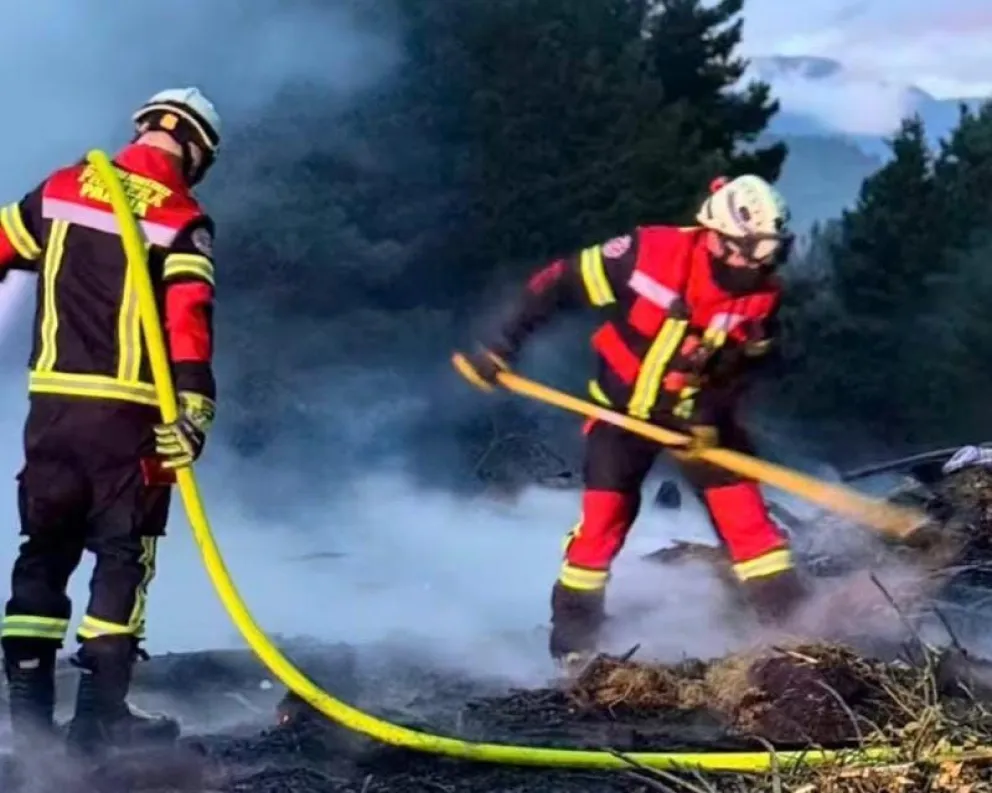 Anunciaron cooperación con Argentina. Foto Bomberos de Palena.