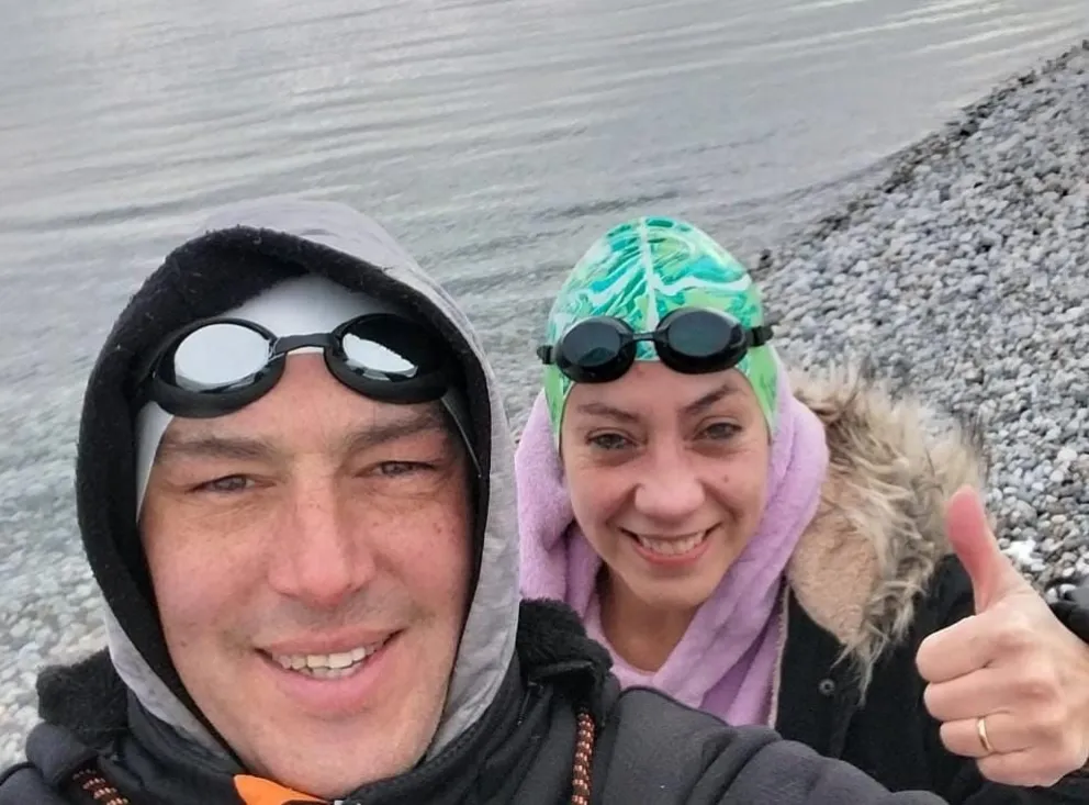 Sigue a buen ritmo la preparación de la dupla barilochense. Fotos gentileza.